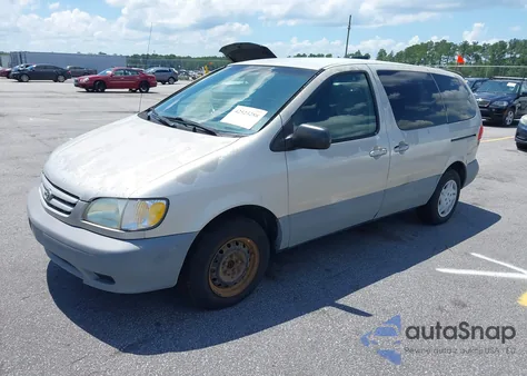 2001 Toyota Sienna Ce z USA, uszkodzony, nr VIN 4T3ZF19C51U405471